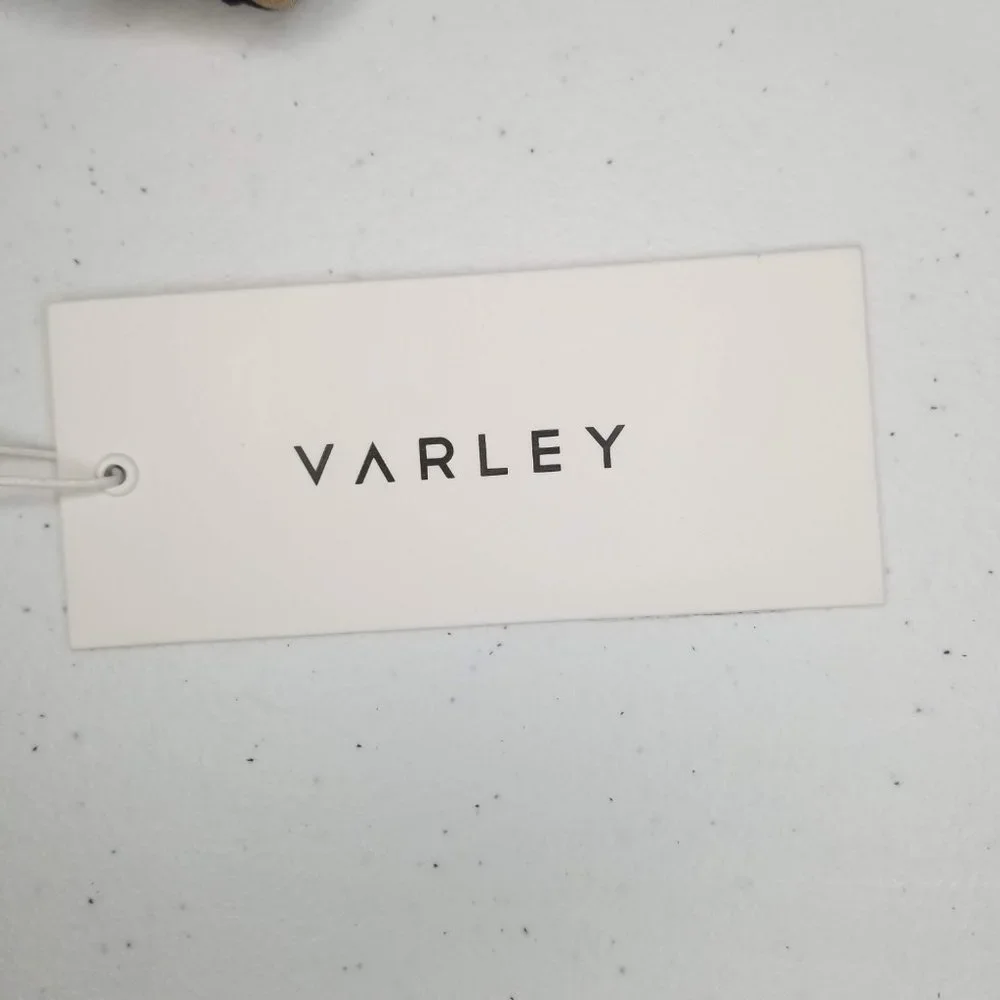 Varley Bassett Bra in Buck Zebra S (Anthropologie) Dark blue Beige NWT - Picture 5 of 9